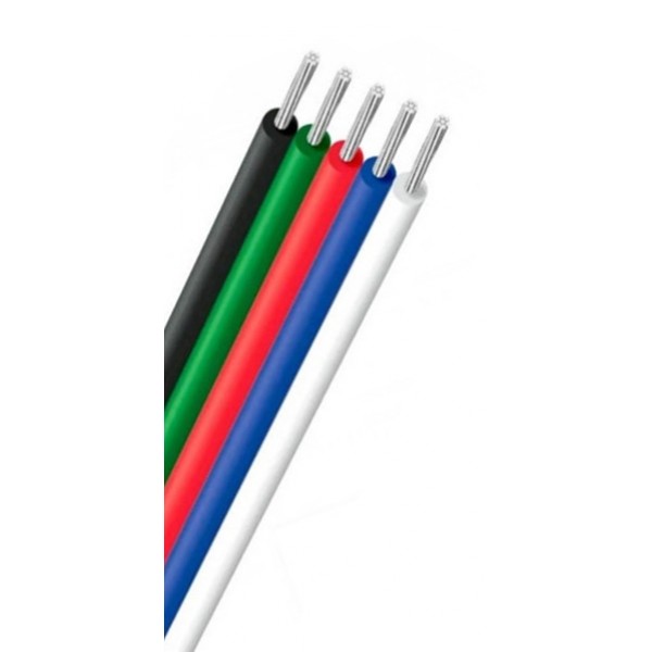 Cable paralelo 5 hilos para tira led RGBW, Venta por metros